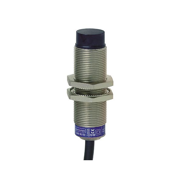 Inductive sensor XS6 M18 - L60mm - brass - Sn12mm - 12..48VDC - cable 5m image 1