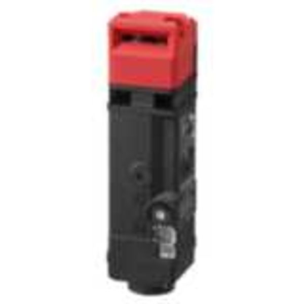 Guard lock safety-door switch, D4SL-N, M20, 3NC + 1NC/1NO, head: resin D4SL2177R image 1