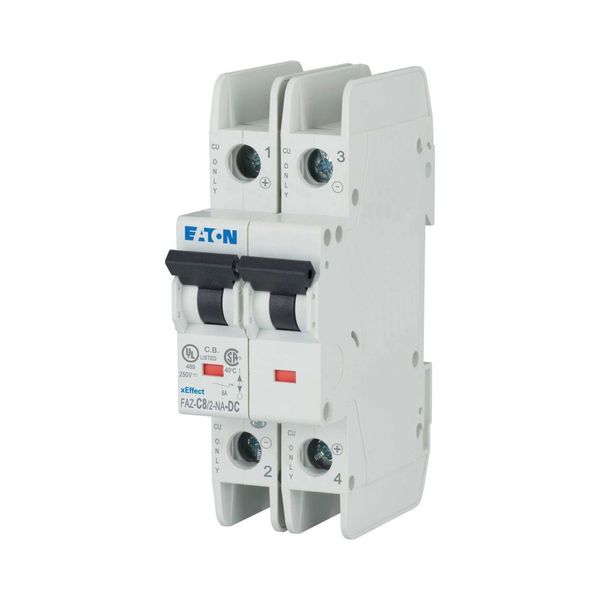 Miniature circuit breaker (MCB), 8 A, 2p, characteristic: C, DC image 8