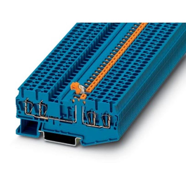 Knife disconnect terminal block ST 2,5-QUATTRO-MT BU image 1