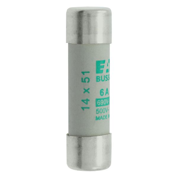 Fuse-link, LV, 6 A, AC 690 V, 14 x 51 mm, aM, IEC image 21