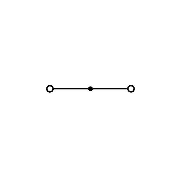 2-conductor through terminal block 4 mm² lateral marker slots gray image 3