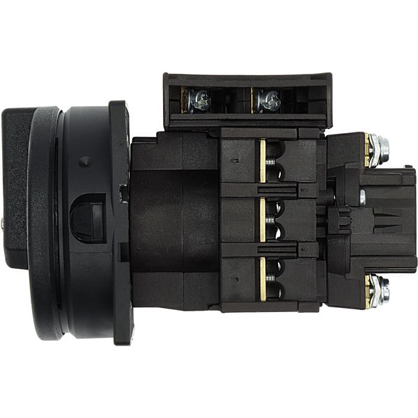 Main switch, P1, 32 A, flush mounting, 3 pole, 1 N/O, 1 N/C, STOP function, With black rotary handle and locking ring, Lockable in the 0 (Off) positio image 35