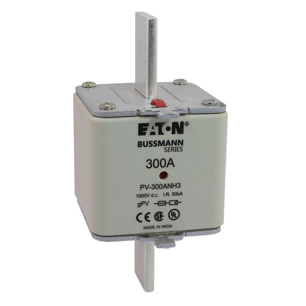 Fuse-link, high speed, 300 A, DC 1000 V, NH3, gPV, UL PV, UL, IEC, dual indicator image 14