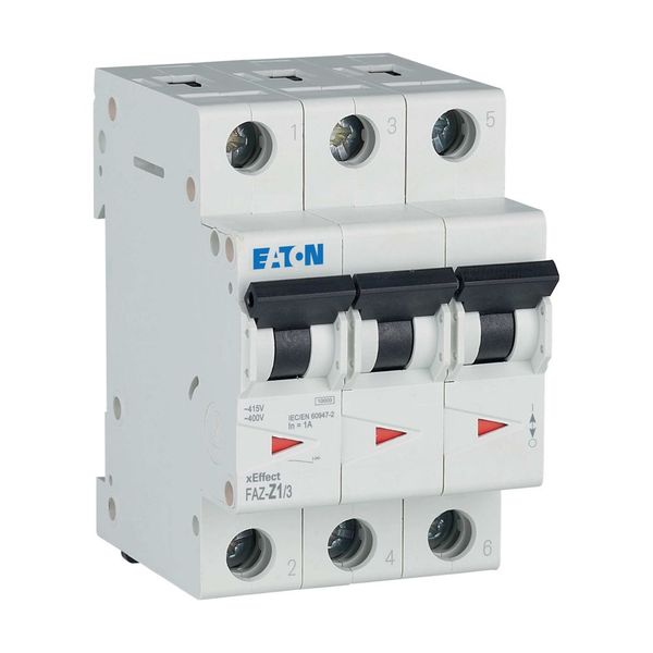 Miniature circuit breaker (MCB), 1 A, 3p, characteristic: Z image 10