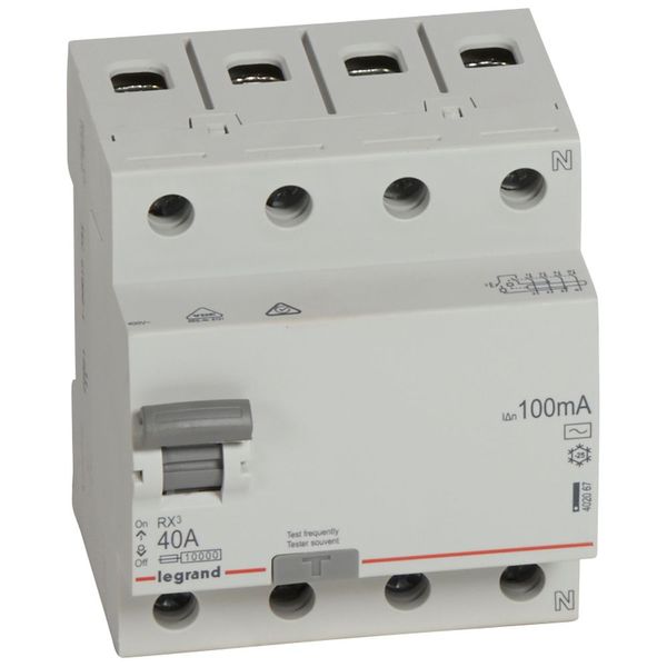 RCD LR - 4P - 400 V~ - 40 A - 100 mA - AC type image 1