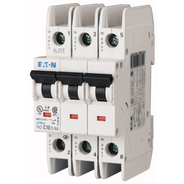 Miniature circuit breaker (MCB), 6 A, 3p, characteristic: D image 1