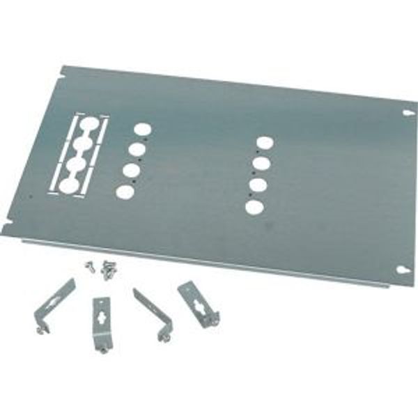 Mounting plate, +mounting kit, for NZM4, vertical, 4p, fixed version, HxW=600x600mm image 4