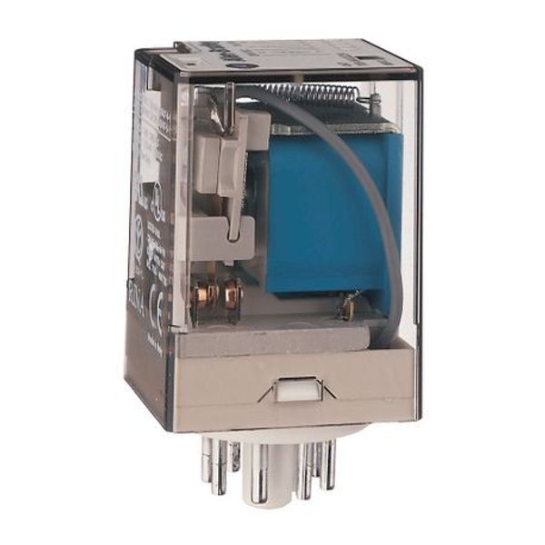 Allen-Bradley, 700-HA General Purpose Tube Base Relay, 10 Amp Contact, DPDT, 24V DC, Pilot Light image 1