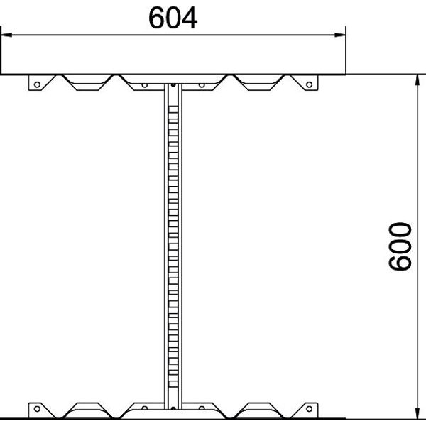 LMFV 660 FS Multifunctional connector for cable ladder 60x600 image 2