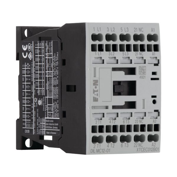 Contactor, 3 pole, 380 V 400 V 5.5 kW, 1 NC, 24 V DC, DC operation, Spring-loaded terminals image 11