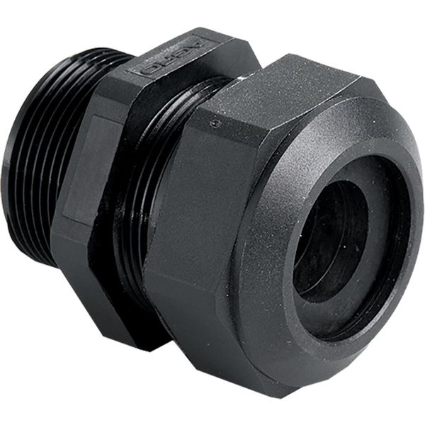 Cable gland Progress synthetic GFK Pg29 Black RAL 9005 cable Ø 19-23mm image 1