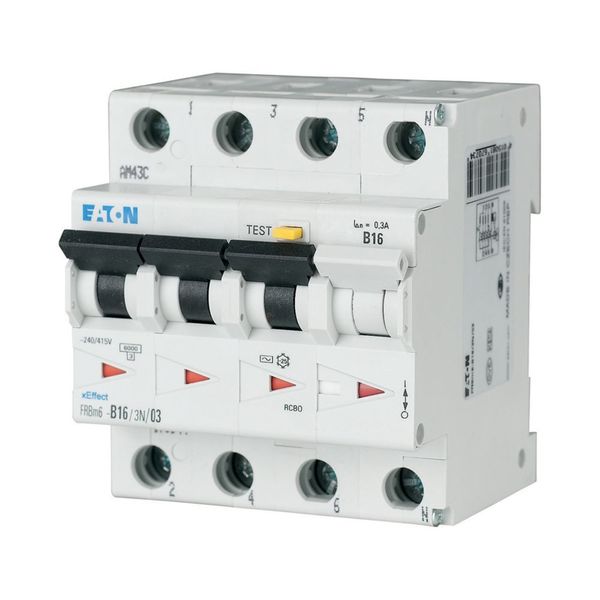 RCD/MCB combination, 13 A, 300 mA, MCB trip characteristic: D, 3p+N, RCD trip characteristic: AC image 2