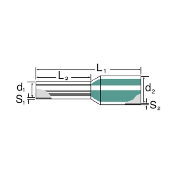 Wire end ferrule, Standard, 35 mm², Stripping length: 21 mm, beige image 4