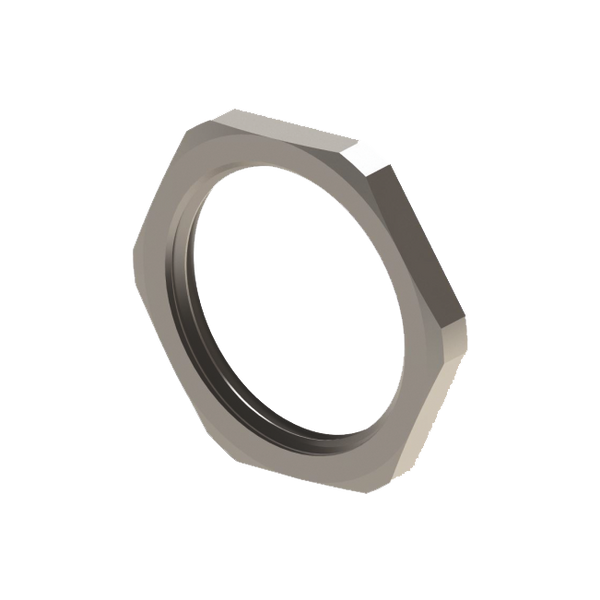 Hex locknut, M63, stainless steel image 1