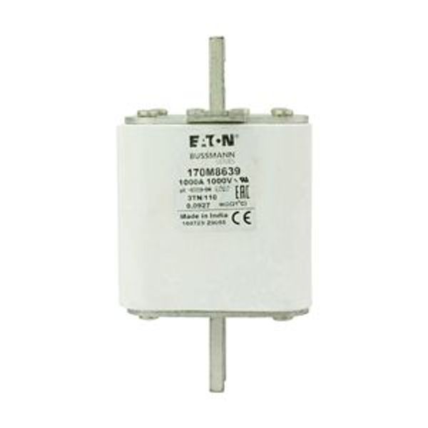 Fuse-link, high speed, 700 A, AC 1000 V, DIN 3, 74 x 90 x 139 mm, aR, DIN, IEC, single indicator image 6