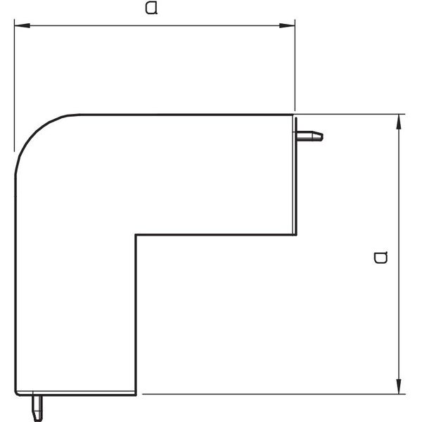 WDK HA60210GR External corner hood  60x210mm image 2