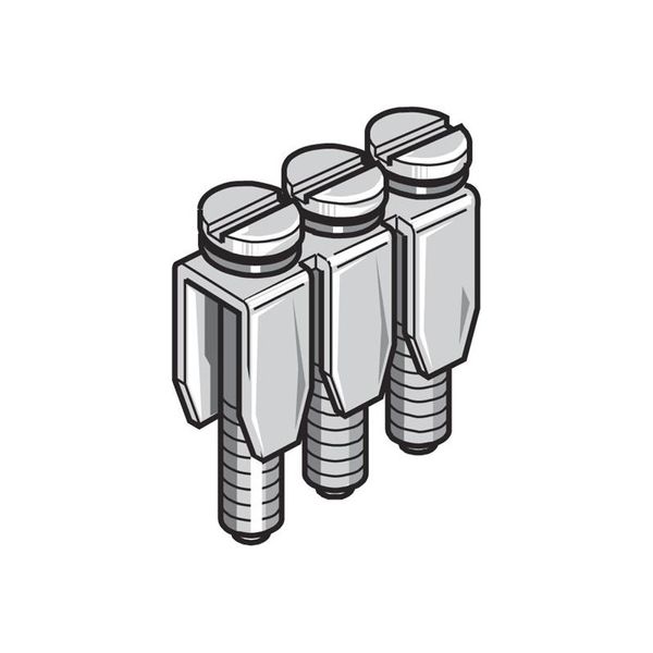 BJM5D-5 POLES, JUMPER BAR, 5MM SPACING, 24 A, DIN RAIL MOUNT image 1