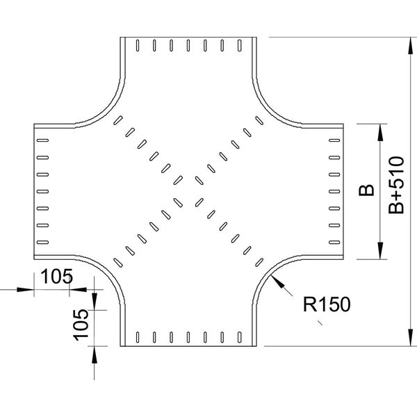 RK 660 FS Cross over horizontal, round type 60x600 image 2