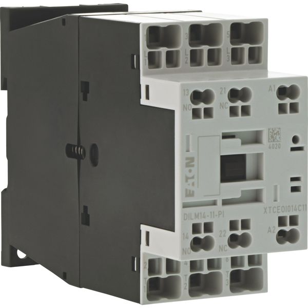 Contactor, 3 pole, 380 V 400 V 6.8 kW, 1 N/O, 1 NC, 110 V 50 Hz, 120 V 60 Hz, AC operation, Push in terminals image 9