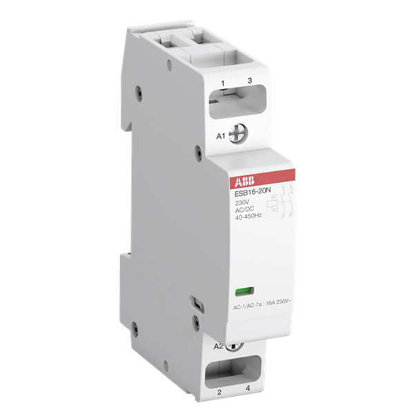 ESB16-02N-05 Installation Contactor (NC) 16 A - 0 NO - 2 NC - 240 V - Control Circuit DC image 1