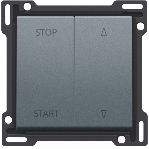 Finishing set for electrically separated roll-down shutter switch, blu image 2