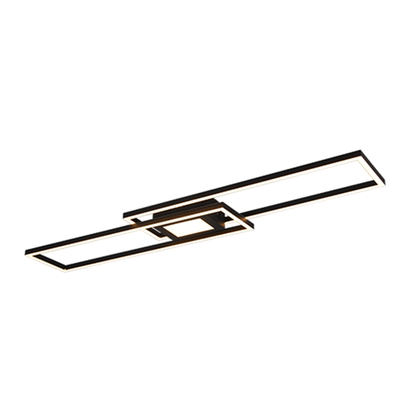 Ganado LED ceiling lamp matt black RGB image 1