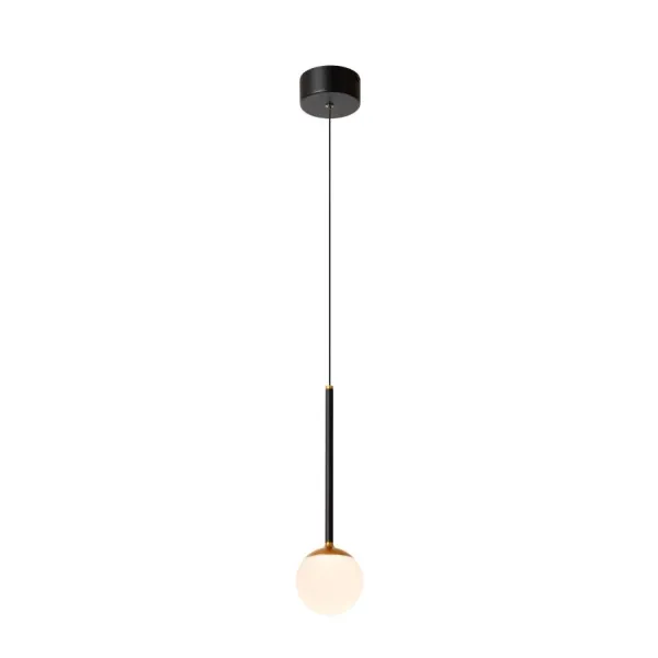 Lucide CALINA - Hanging lamp - Ø 9.9 cm - LED Dimming. - 1x7W 2560K/2750K - Black image 1