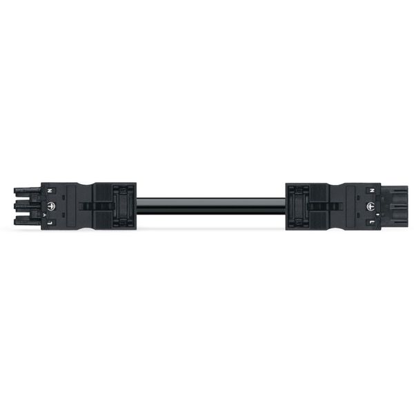 pre-assembled connecting cable Eca Socket/open-ended black image 2