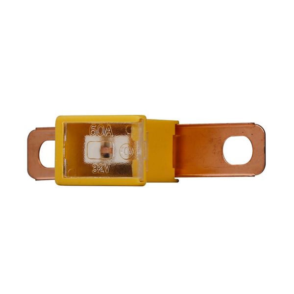 Cartridge Fuse, Fuse link, 60A, 32 Vdc, 10 kAICIC interrupt rating, Bolt mount, 13/16 in bolt terminal connection image 3