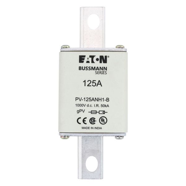 FUSE 125A 1000V DC PV SIZE 1 BOLTED TAG image 6