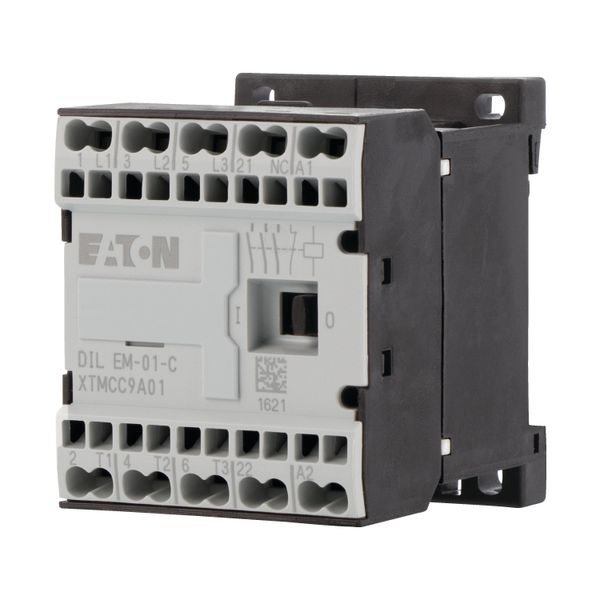 Contactor, 42 V 50/60 Hz, 3 pole, 380 V 400 V, 4 kW, Contacts N/C = Normally closed= 1 NC, Spring-loaded terminals, AC operation image 12