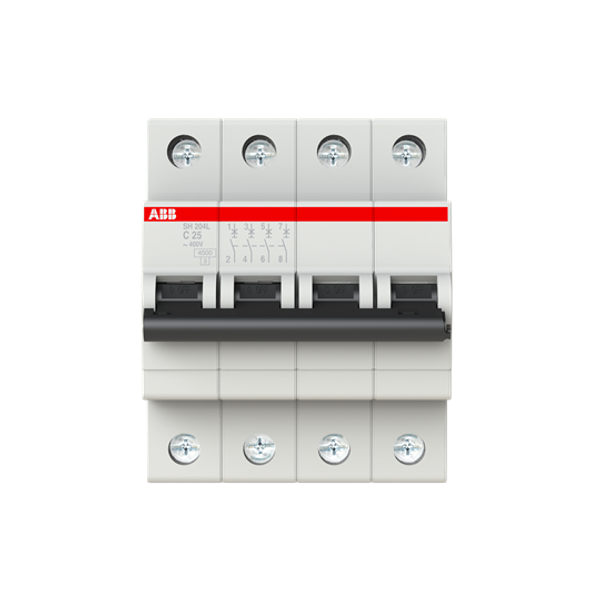 SH204L-C25 Miniature Circuit Breaker - 4P - C - 25 A image 1