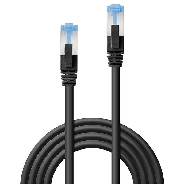 20m Cat.6A S/FTP LSZH Network Cable, Black RJ45, M/M, 500MHz, Copper image 2