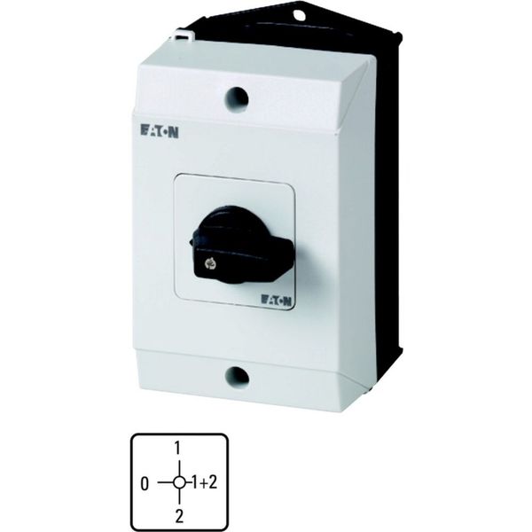 Step switches, T0, 20 A, surface mounting, 3 contact unit(s), Contacts: 6, 90 °, maintained, With 0 (Off) position, 0-1-1+2-2, Design number 15115 image 4