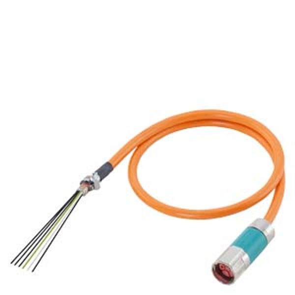 Power cable pre-assembled type: 6FX5002-5DS54 (1FT/1FK/1PH for SINAMICS) 4x 6+2x1.0 C, 6FX5002-5DS54-1AB0 image 1