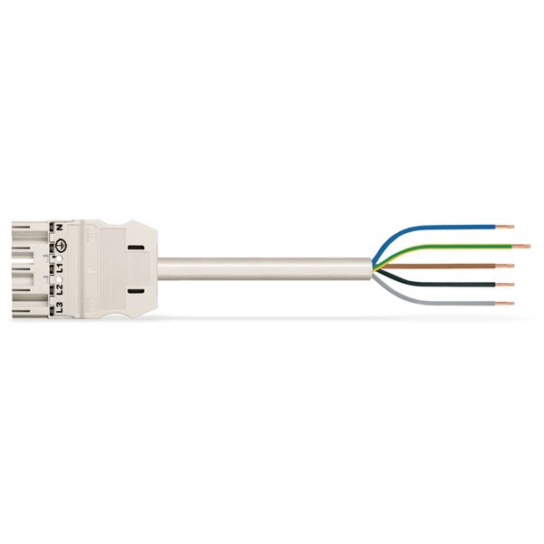 pre-assembled connecting cable;Eca;Plug/open-ended;black image 1