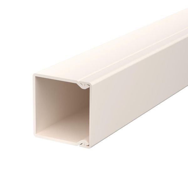 WDK40040CW  Wall and ceiling channel, with perforated bottom, 40x40x2000, cream white Polyvinyl chloride image 1