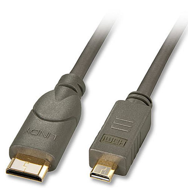 High-Speed-HDMI® cable with Ethernet, Type C (Mini) / Type D (Micro), 1.5m High-Speed-HDMI® cable with Ethernet, Type C (Mini) / Type D (Micro), 1.5m image 1