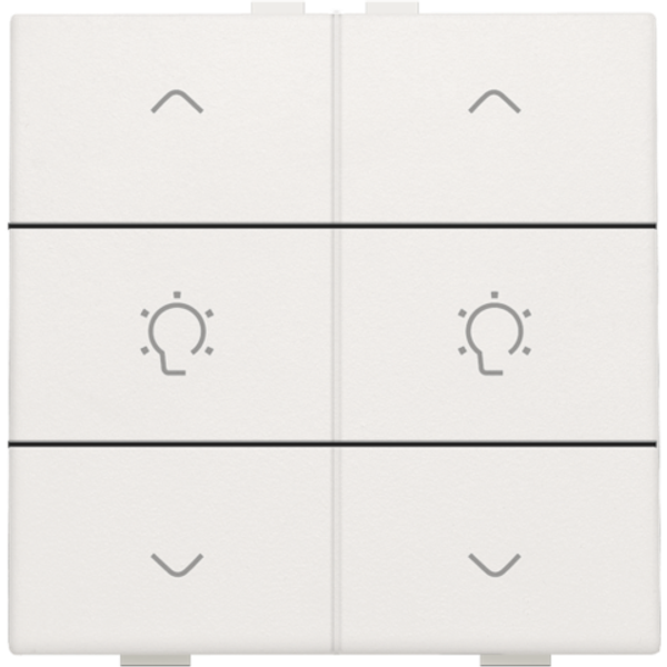 Double dimming control for Niko Home Control, white image 1