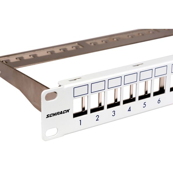 Patchpanel 19" empty for 24 modules (SFA)(SFB), 1U, RAL7035 image 6