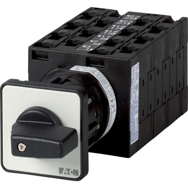 Multi-speed switches, T3, 32 A, centre mounting, 7 contact unit(s), Contacts: 13, 60 °, maintained, Without 0 (Off) position, 1-2-3, Design number 161 image 3