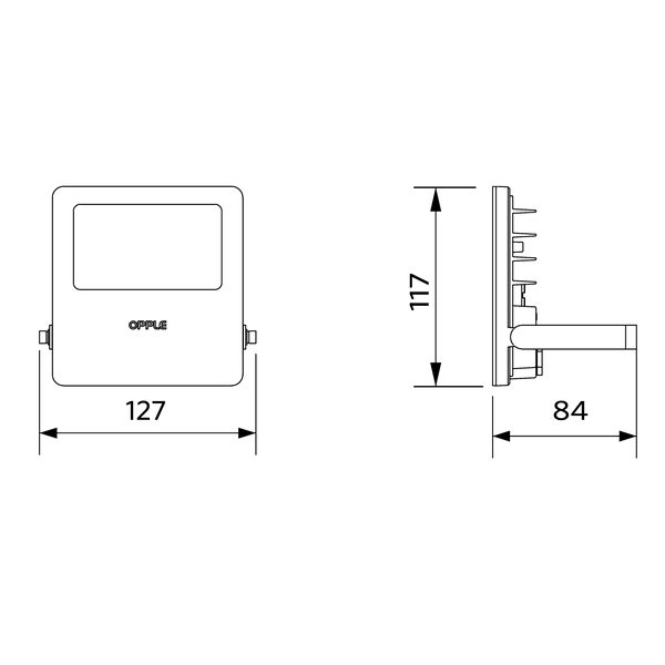 LEDFlood-E2 Re127-19W-3000-WH image 4