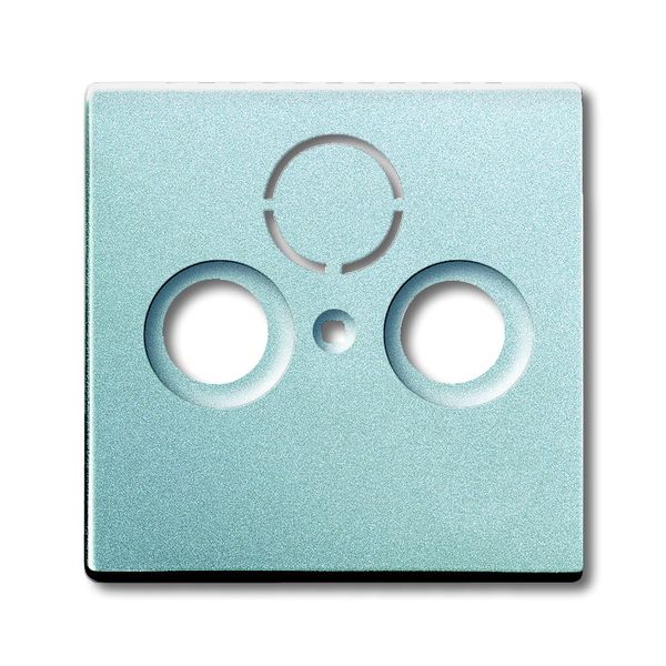 1743-83 CoverPlates (partly incl. Insert) future®, Busch-axcent® Aluminium silver image 1