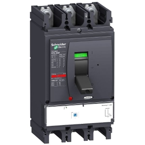 circuit breaker ComPact NSX400N, 50 kA at 415 VAC, MicroLogic 1.3 M trip unit 320 A, 3 poles 3d image 2
