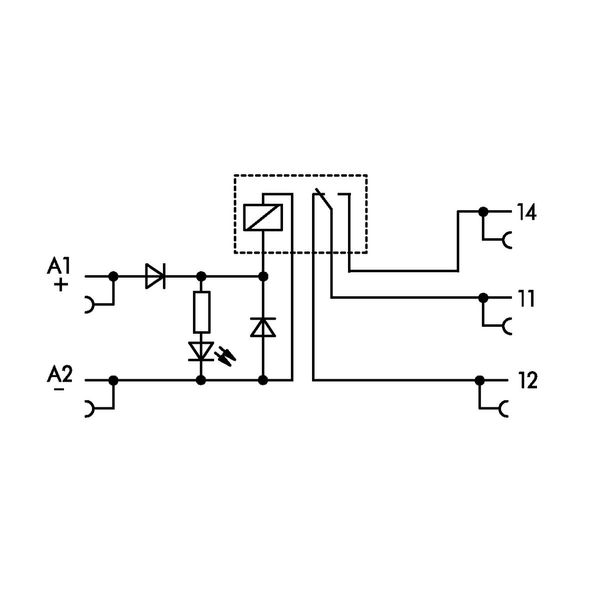 Relay module Nominal input voltage: 12 VDC 1 changeover contact gray image 4