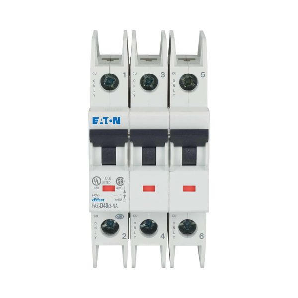 Miniature circuit breaker (MCB), 40 A, 3p, characteristic: D image 7