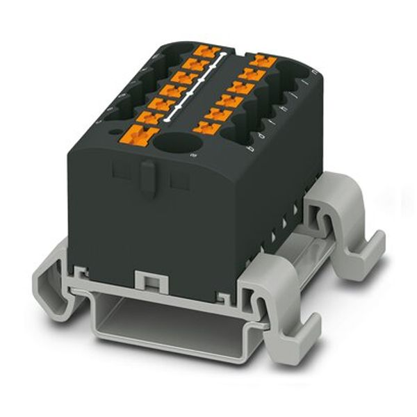 PTFIX 6/12X2,5-NS35A BK - Distribution block image 1