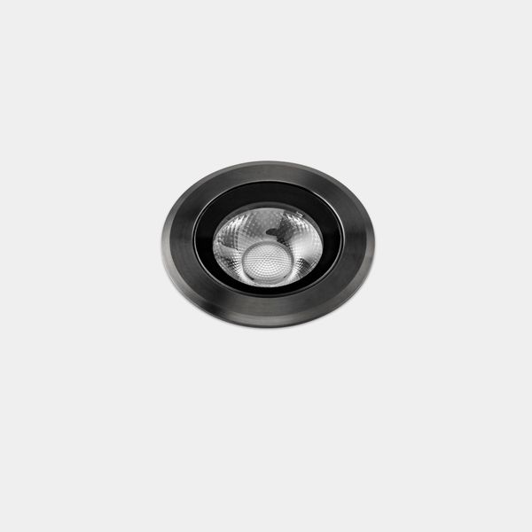 Recessed uplighting IP66-IP67 Max Medium Round Trim LED 6.5W LED warm-white 2700K Gun Metal PVD 423lm image 1