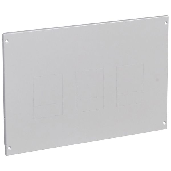 Metal faceplate XL³ 800/4000 - 1-3 DPX 250/630 - vertical - screws - 24 mod image 2